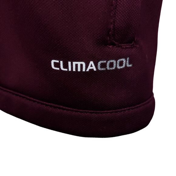 Adidas Men's Clima365 Full Zip Sweater Size Large ClimaCool Embroidered Burgundy - Picture 7 of 15